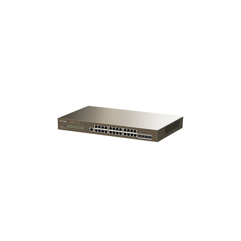 IP-COM (G3328F) 28-port L2 Cloud managed switch, 6kV lightning protection