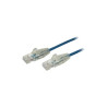 STARTECH 2.5M CAT6 CABLE, RJ45 PATCH CORD, SNAGLESS, SLIM, LSZH, BLUE, LTW