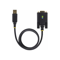 STARTECH 10FT (3M) USB TO NULL MODEM SERIAL ADAPTER CABLE, INTERCHANGEABLE DB9 SCREWS/NUTS