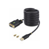 STARTECH 10FT (3M) USB TO NULL MODEM SERIAL ADAPTER CABLE, INTERCHANGEABLE DB9 SCREWS/NUTS
