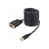 STARTECH 10FT (3M) USB TO NULL MODEM SERIAL ADAPTER CABLE, INTERCHANGEABLE DB9 SCREWS/NUTS