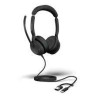 JABRA EVOLVE2 50 CORDED MS STEREO ANC HEADSET, USB-C/A WITH BLUETOOTH (REQ USB CONNECTION)