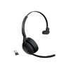 JABRA WIRELESS EVOLVE2 55 MS MONO BLUETOOTH ANC HEADSET+LINK390A, USB-A