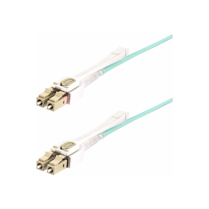 STARTECH 8M LC/LC-UPC OM4 MULTIMODE FIBER CABLE, PUSH PULL TABS, 50/125, 100G, LTW