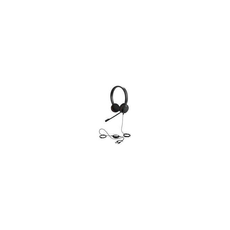 JABRA CORDED EVOLVE 20 SE UC STEREO HEADSET,USB-C/A