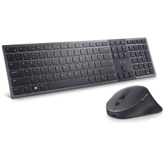 DELL KM900 WIRELESS PRO PREMIUM COLLABORATION RECHARGEABLE KEYBOARD & MOUSE - GRAPHITE, 3Y