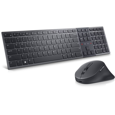 DELL KM900 WIRELESS PRO PREMIUM COLLABORATION RECHARGEABLE KEYBOARD & MOUSE - GRAPHITE, 3Y