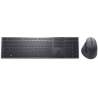 DELL KM900 WIRELESS PRO PREMIUM COLLABORATION RECHARGEABLE KEYBOARD & MOUSE - GRAPHITE, 3Y