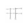 STARTECH SIX-MONITOR DESK MOUNT, UP TO 32", UP TO 8KG , HORIZONTAL, H/ADJ, VES, SILVER, 5Y