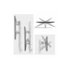 STARTECH SIX-MONITOR DESK MOUNT, UP TO 32", UP TO 8KG , HORIZONTAL, H/ADJ, VES, SILVER, 5Y