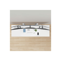 STARTECH SIX-MONITOR DESK MOUNT, UP TO 32", UP TO 8KG , HORIZONTAL, H/ADJ, VES, SILVER, 5Y