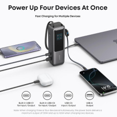 ANKER LAPTOP POWER BANK (25K, 165W, BUILT-IN AND RETRACTABLE CABLES)