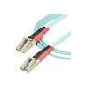 STARTECH 1M LC FIBER OPTIC CABLE ,10GB, MM DUPLEX 50 /125 - LSZH, LTW (AQUA)