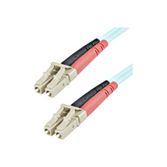 STARTECH 1M LC FIBER OPTIC CABLE ,10GB, MM DUPLEX 50 /125 - LSZH, LTW (AQUA)