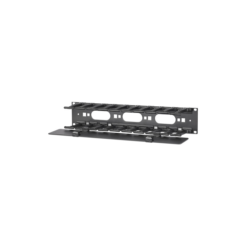 APC (AR8600A) HORIZONTAL CABLE MANAGER, 2U X 4" DEEP, SINGLE-SIDED W COVER