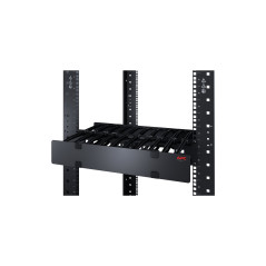 APC (AR8600A) HORIZONTAL CABLE MANAGER, 2U X 4" DEEP, SINGLE-SIDED W COVER