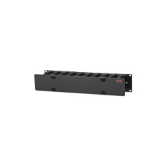 APC (AR8600A) HORIZONTAL CABLE MANAGER, 2U X 4" DEEP, SINGLE-SIDED W COVER