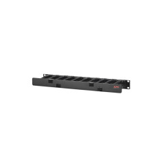 APC (AR8602A) HORIZONTAL CABLE MANAGER, 1U X 4" DEEP, SINGLE-SIDED W COVER