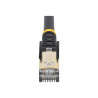STARTECH 1M CAT6A ETHERNET CABLE - 10GbE STP SNAGLESS 100W POE BLACK, LTW