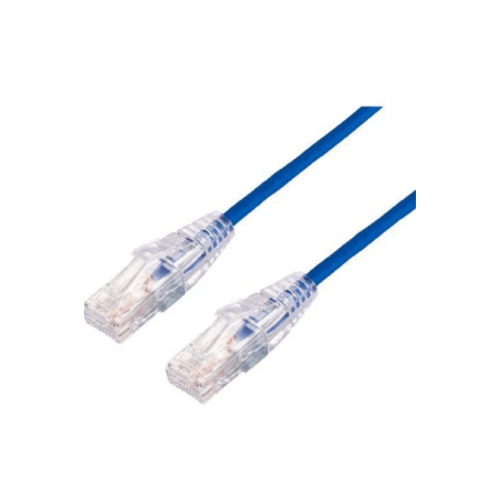 CAT6A CABLE 1M, 3.8MM DIAMETER, 10 GBPS, 28AWG, 3YR Cat6a-1m-Slim-3.8mm