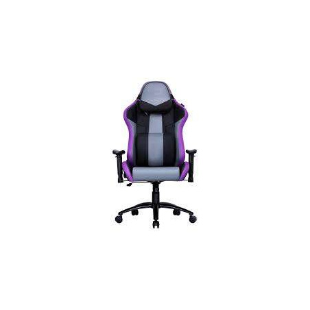 COOLER MASTER GAMING CHAIR PURPLE, ULTRA COMFORTABLE HEAD AND LUMBAR PILLOWS