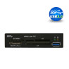 3.5" USB 3.0 All in One Internal Card Reader Metal w Front USB