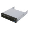 3.5" USB 3.0 All in One Internal Card Reader Metal w Front USB