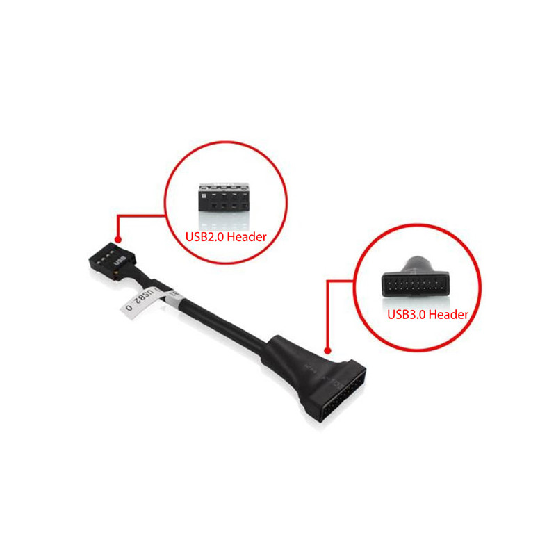 USB 3.0 Internal Female To Mainboard USB 2.0 Header cable