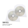 CD-DVD Clear PVC Sleeve Hold 1 Disc (100PCS/Pack)