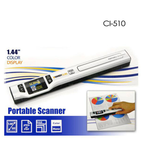 Digitalk Portable Handheld A4 1050dpi Photo & Document Scanner (CI-510