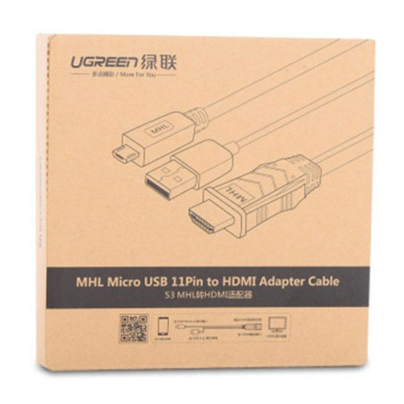 MHL Micro USB 11 Pin to HDMI Adapter Cable – 2M