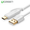 1m USB 2.0 to type C + micro USB cable White