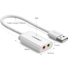 USB 2.0 External 3.5mm Sound Card Adapter