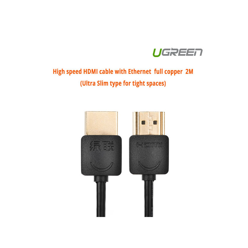 2m Ugreen High speed HDMI cable with Ethernet Slim