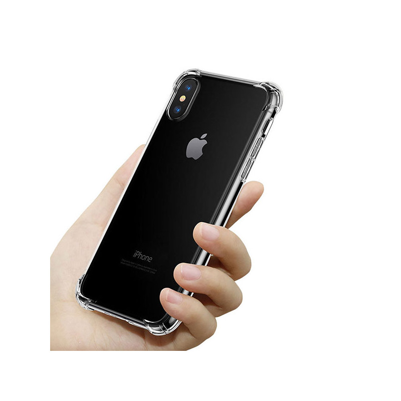 iPhone X Shockproof Slim Soft Bumper Hard Back Case Cover Clear