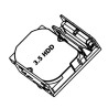 5.25 Bay Internal Housing for 1x 3.5 or 2x 2.5 HDD