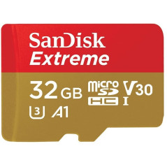 SanDisk 32GB Extreme MicroSDHC A1 UHS-I V30 Memory Card - No Adapter - 100MB/s
