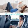 Choetech IP0041 USB-C To Lightning Apple MFi Certified Cable For iPhone 2M