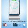 Choetech MIX00117SL Magasafe Fast Wireless Charger Stand Holder For iPhone 13/12 (H047+T517)