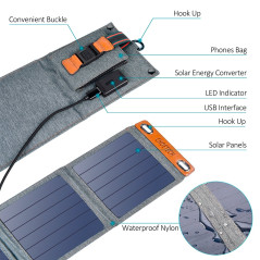 Choetech SC004 14W USB Foldable Solar Powered Charger