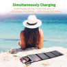 Choetech SC005 22W Portable Waterproof Foldable Solar Panel Charger (Dual USB Ports)