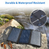 Choetech SC001 19W Portable Solar Panel Charger SunPower Panels Dual USB Charger for Camping/RV/Outdoors
