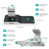 Choetech T316 4-in-1 Wireless Charging Station for iPhone/Apple Watch/iPod and all Qi Wireless Cell phones
