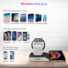 Choetech T316 4-in-1 Wireless Charging Station for iPhone/Apple Watch/iPod and all Qi Wireless Cell phones