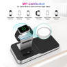 Choetech T316 4-in-1 Wireless Charging Station for iPhone/Apple Watch/iPod and all Qi Wireless Cell phones