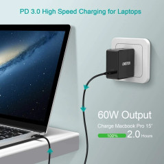 Choetech Q4004 60W PD 3.0 Type-C Fast Charging Foldable Adapter USB-C Charger