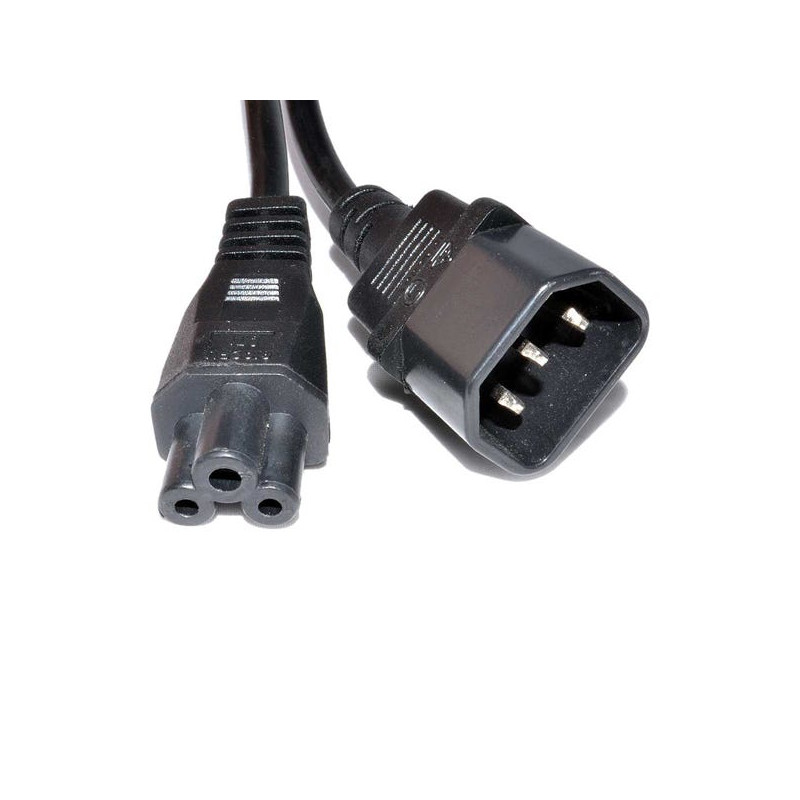 1m IEC C14 to C5 Power Cord: Black