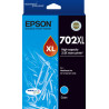 EPSON 702XL CYAN INK DURABRITE WF-3720 WF-3725