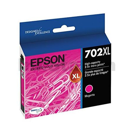 EPSON 702XL MAGENTA INK DURABRITE WF-3720 WF-3725