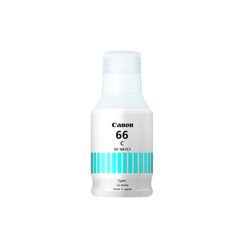 CANON GI-66 CYAN INK BOTTLE FOR GX6060 / GX7060 - 14K PAGE YIELD